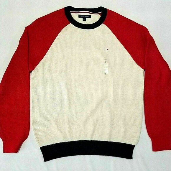 Tommy Hilfiger Men's Crew Neck Pullover Sweater‎ - Picture 1 of 6